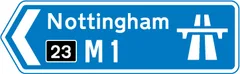 Road sign for question 58