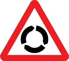 Rules of the Road topic icon: Roundabout sign