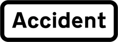 Incidents, Accidents & Emergencies topic icon: Accident ahead sign