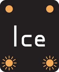 Risk of ice ahead — UK road sign