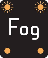 Risk of fog ahead — UK road sign