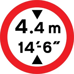 Road sign for question 35