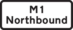 Location of road works immediately ahead on route indicated — UK road sign