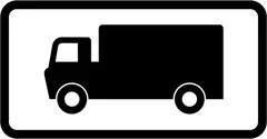 Parking place for goods vehicles — UK road sign
