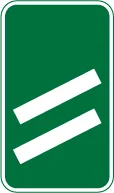 200 yards to a roundabout or the next point at which traffic may leave a non-primary route — UK road sign
