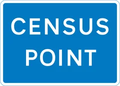 Location of traffic survey — UK road sign