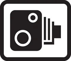 Reminder to drivers that traffic enforcement cameras are in use — UK road sign