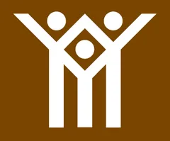 Tourist symbol for England and Wales: country park — UK road sign
