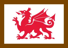 Tourist symbol for Wales only: Tourist attraction recognised by the Welsh tourist board — UK road sign